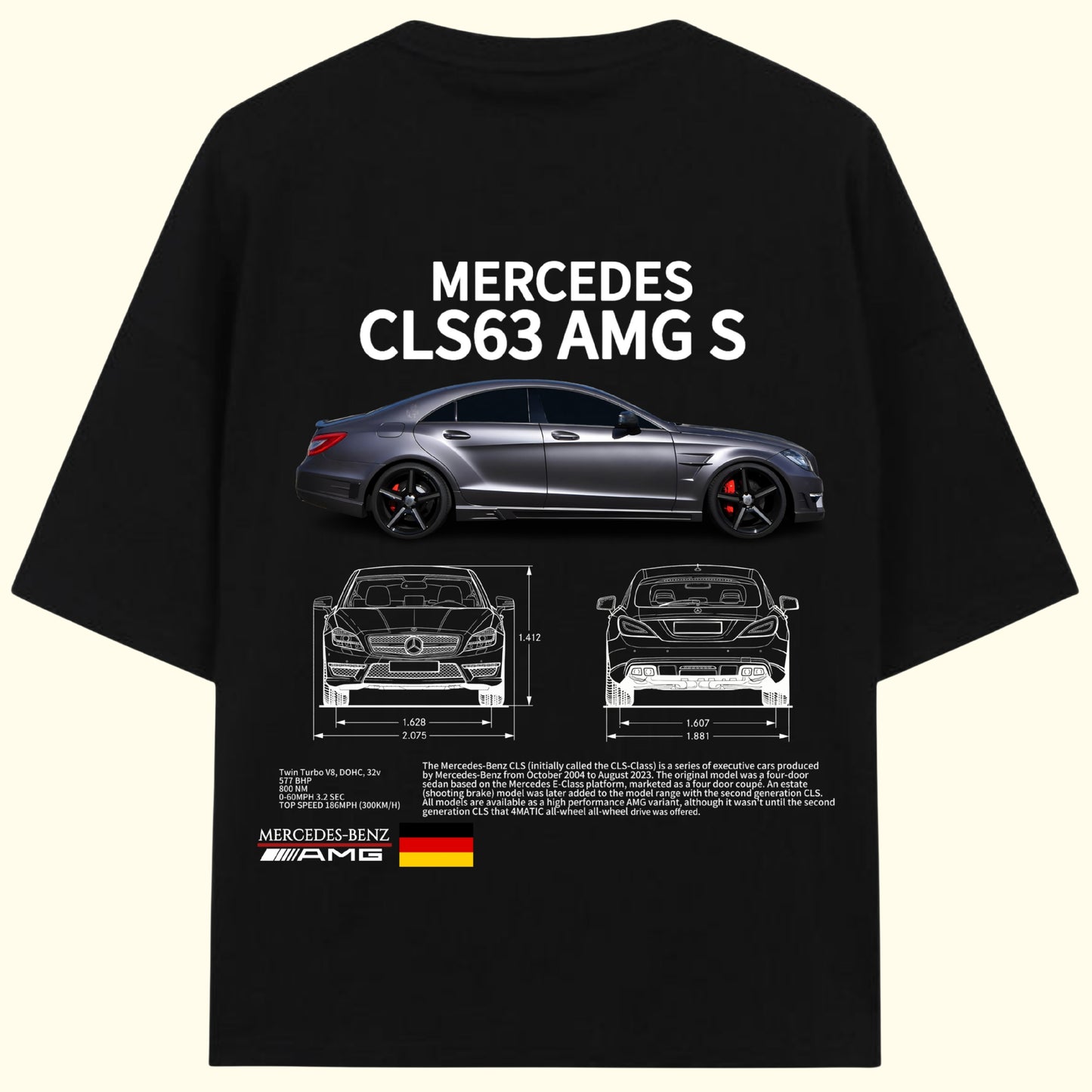 Mercedes CLS63s AMG Oversized T-Shirt