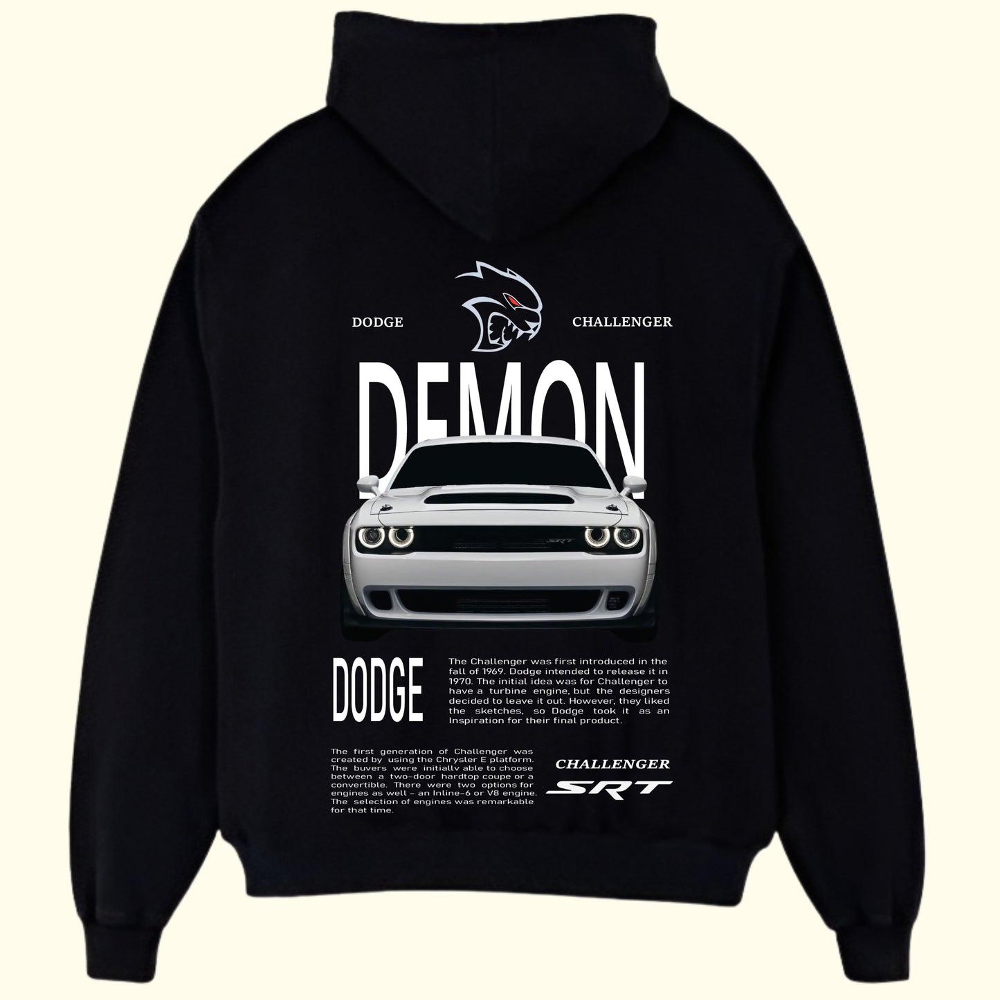 Dodge Challenger Demon Hoodie
