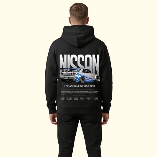 Nissan GT-R R34 Skyline Hoodie
