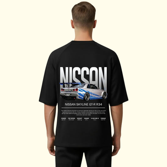 Nissan GT-R R34 Skyline Oversized T-Shirt